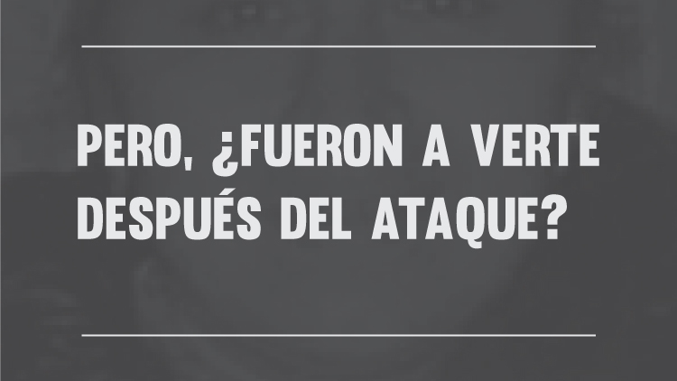 Pero, ¿fueron a verte después del ataque?