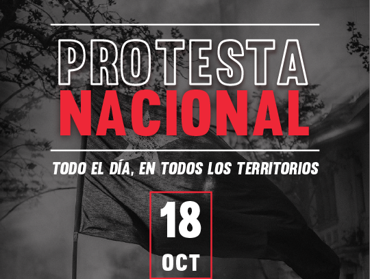 Protesta Nacional: Convocatorias 18 de Octubre